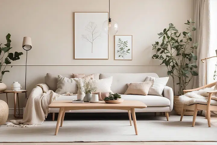 Modernes Wohnzimmer Mit Couch