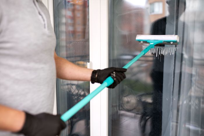 Man Doing Professional Home Cleaning Service