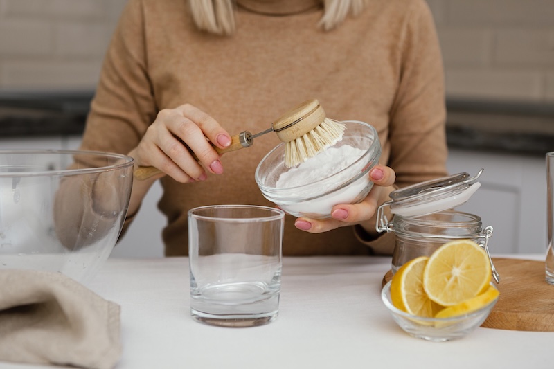 Close Up Woman Holding Brush