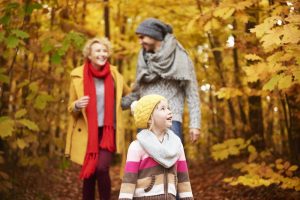three members family woods