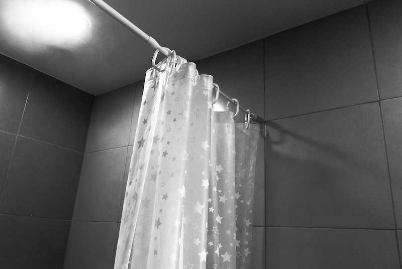 Curtain Hanging Bathroom Home