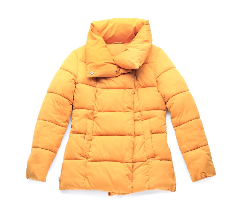 Stylish Winter Coat White Background