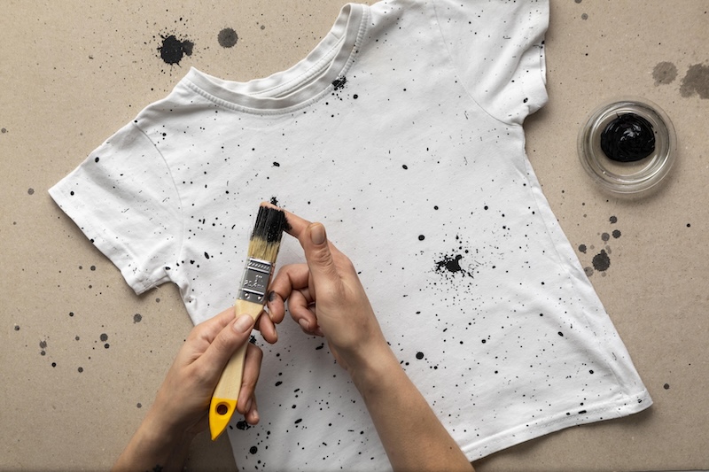 Close Up Hands With Brush