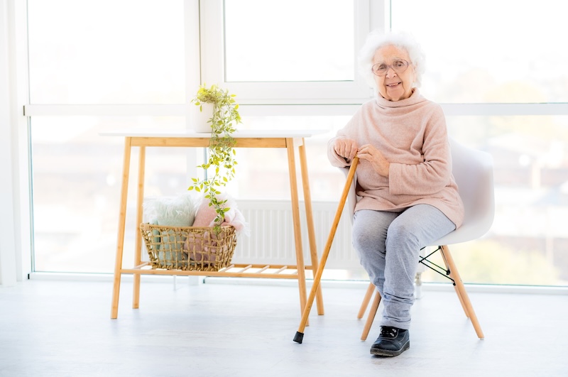 Smiling Granny Sitting Chair