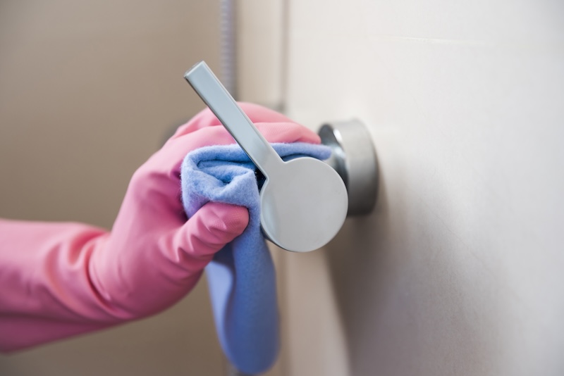 Hand Cleaning Door Handle