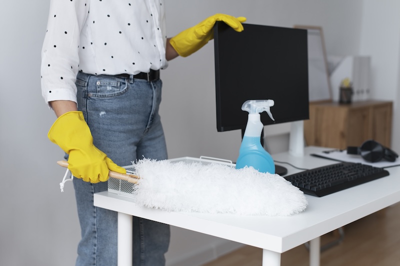 Person Taking Care Office Cleaning 4